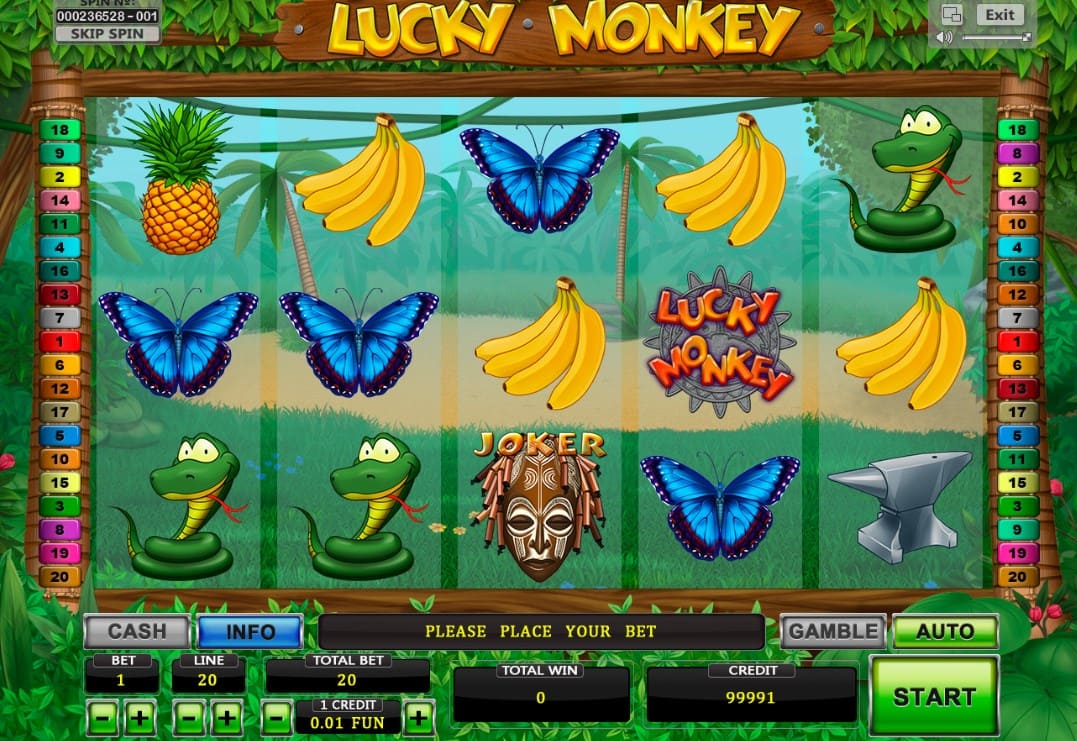 Lucky Monkey играть онлайн в вулкан Вегас